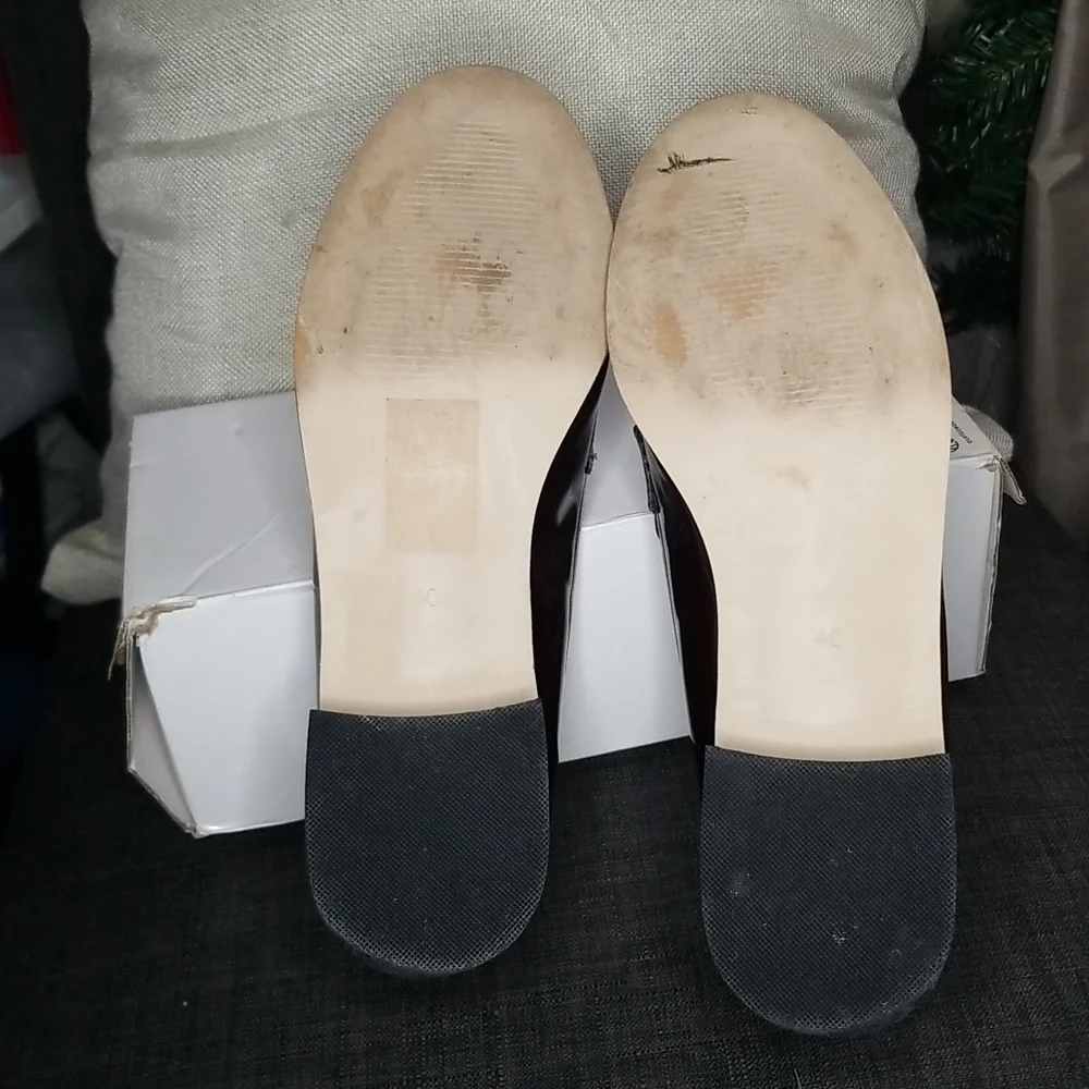 Womens H&M Burgundy loafers size 8.5 - Picture 8 of 10